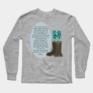 John Keats Bower of Hyacinth and Musk Long Sleeve T-Shirt